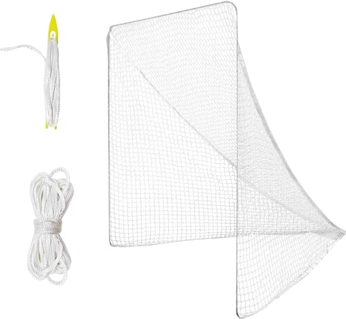5mm Heavy Duty Lacrosse Goal Net 6x6x7ft with Installation Tool
