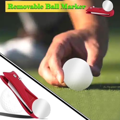 Foldable Golf Divot Tool with Magnetic Ball Marker - 2 Pack