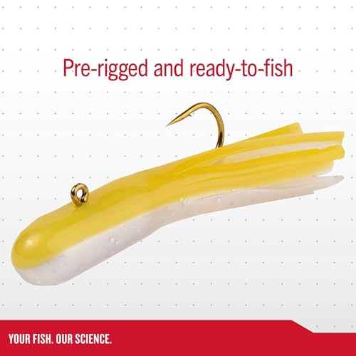 Pre-Rigged Atomic Tube Fishing Lures - 1/32oz, 5 Pack - Grasshopper