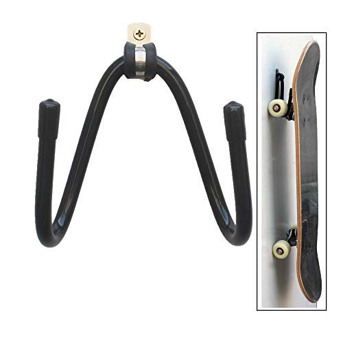 Adjustable Skateboard Wall Rack - Metal Vertical Hanger