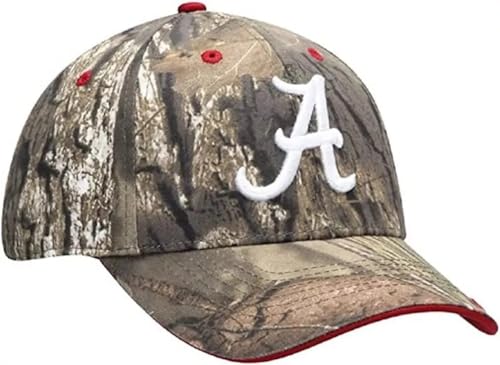 Official Alabama University Camo Baseball Cap Adjustable Embroidered Logo