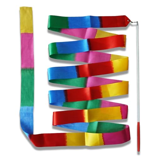 3 Pcs Dance Ribbons - 78.7 Inch Twirling Ribbon Dancer Wand