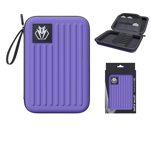 Lavishio Dart Case Purple—Holds 6 Darts with Built-In Accessory Pockets