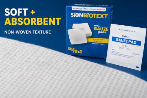 Sterile Non-Woven Gauze Pads, 2x2 Inch - 12 Count