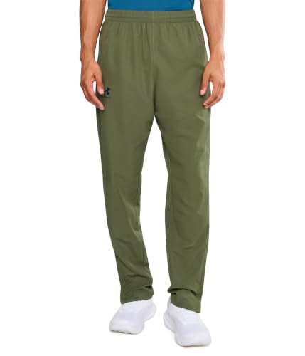 Under Armour Rival Woven Windbreaker Pants X-Large Marine Od Green Black Men’s
