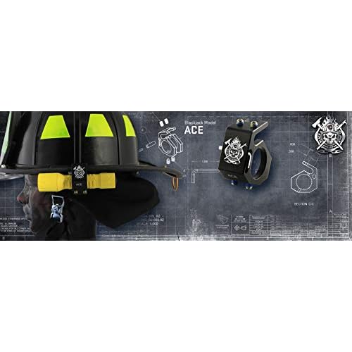 Blackjack Firefighter Helmet Aluminum Flashlight Holder (ACE)
