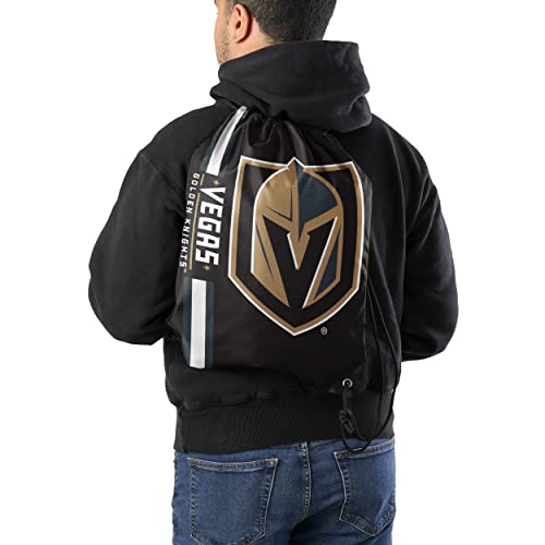 Las Vegas Golden Knights Big Logo Drawstring Backpack - One Size