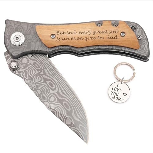 Father of the Groom Wedding: Behind Every Great Son Is an Even Greater Dad Pocket Knife, Thank You Gifts for Dad on Wedding Day