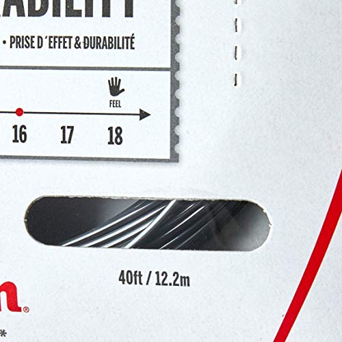 WILSON Revolve Spin 16 Tennis String - Set, Black