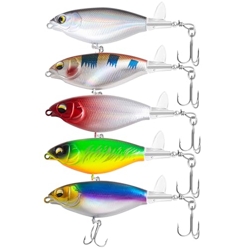 Topwater Propeller Fishing Lures - 5 Pcs 0.2oz Medium Set