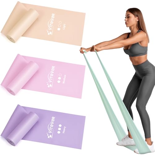 3-Level Resistance Bands Set for Exercise, Yoga, and Rehab