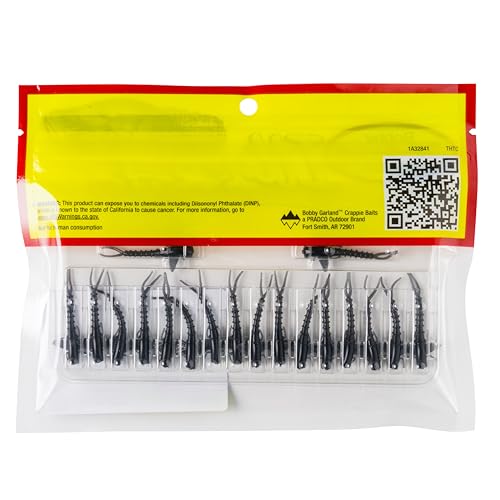 Itty Bit Mayfly Fishing Lures - 1.25 Inch Black Night - 20 Pack