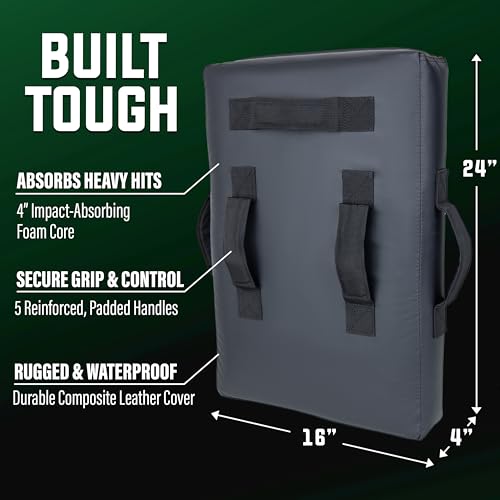 24x16 Black Blocking Pads for Football, Basketball, Martial Arts & Lacrosse Training