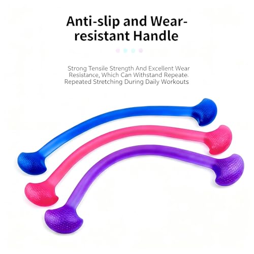 3-Piece Resistance Bands Set with Handles - 10lbs Each