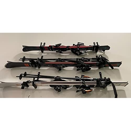 Garage Storage Ladders Hooks, 6 Pack Heavy Duty Utility Hanger, 9.8IN Wall Mount Rack Safely Holds 50 Pounds