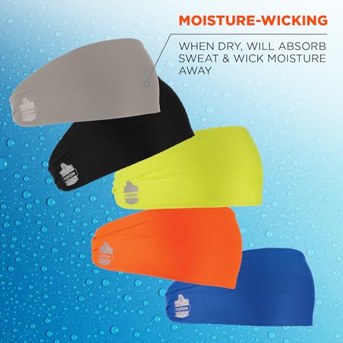 Cooling Headband with Moisture Wicking & UPF 50+ Sun Protection - Gray