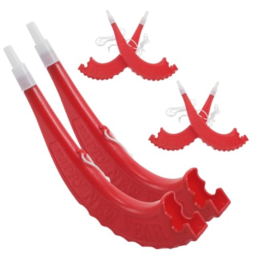 8.66-Inch Plastic Shofar Horns - 6-Pack Football Game Noisemakers