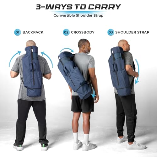 Expandable Yoga Mat Bag - Adjustable Strap, Fits Mats Up to 32 Inches