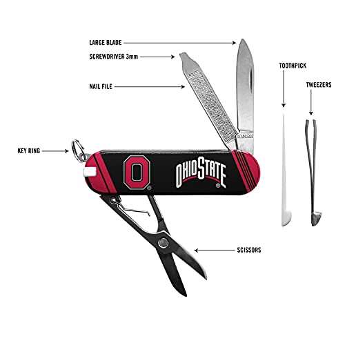 Ohio State Buckeyes Pocket Multi-Tool - 7-in-1 Stainless Steel
