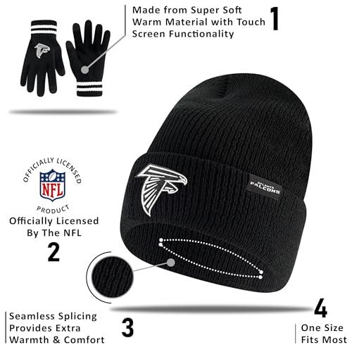 Cincinnati Bengals Winter Beanie Hat & Touch Screen Gloves - One Size