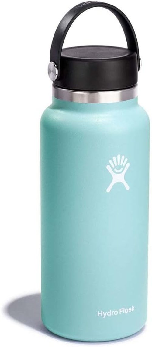 Hydro Flask 32 Oz Wide Mouth Water Bottle - Flexible Cap for Easy Drinking & Hydration