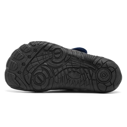 Kids Non-Slip Water Shoes - Quick Dry Aqua Shoes - Big Kid Navy