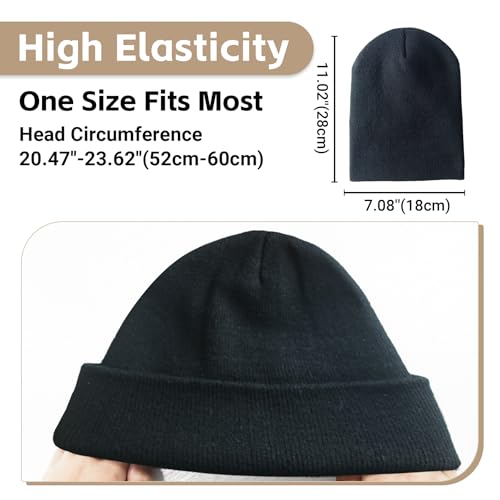 Classic Red Knit Beanie Hat for Men & Women - One Size