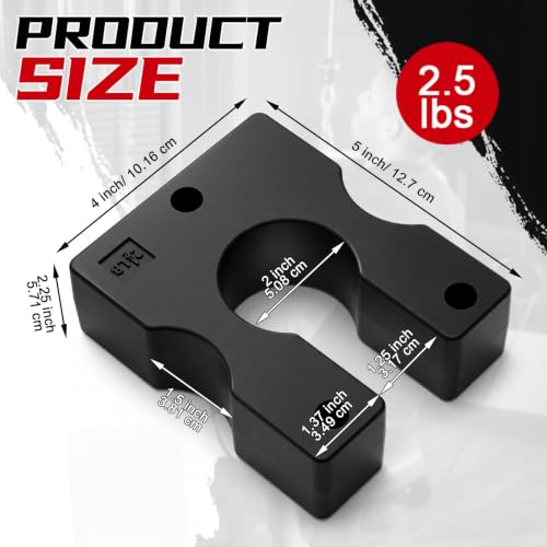 2.5 Lb Weight Stack Adapter Plates - Set of 2, Compatible with Fitness Equipment, Shimeyao