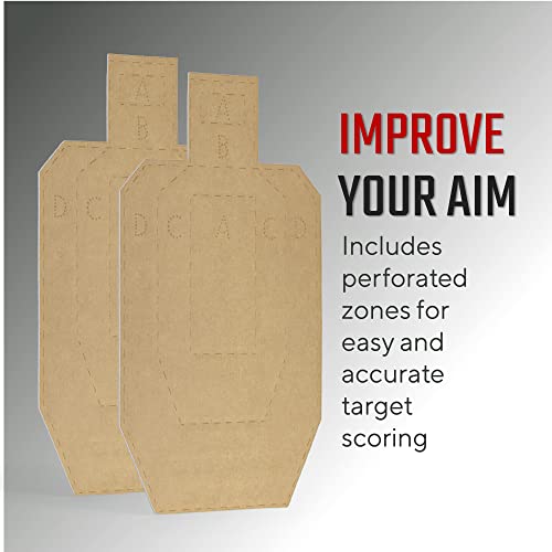 30" Competition Paper Shooting Targets - Cardboard Silhouette Set