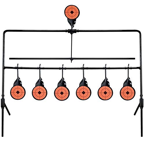 Resetting Target for Air Guns - 6 Durable Steel Targets