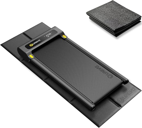 Foldable Treadmill Mat - Non-Slip, Waterproof, Shock Absorption - Black