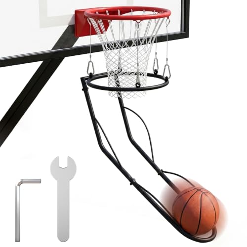 Basketball Return Attachment for Hoop, Ball System