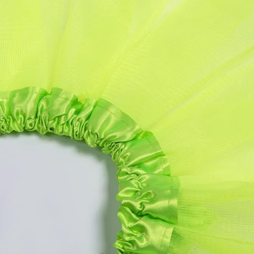 Neon Tulle Tutu Skirt for Women - One Size, Light Green