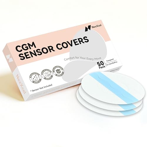 50pk Waterproof Sensor Covers for Freestyle Libre 3 & 3 Plus - Clear Film