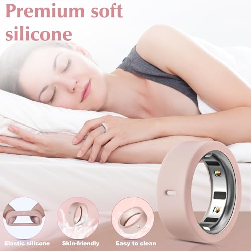 Silicone Protective Cover for Smart Rings - 8 Pack - Black, Clear, Pink, Purple