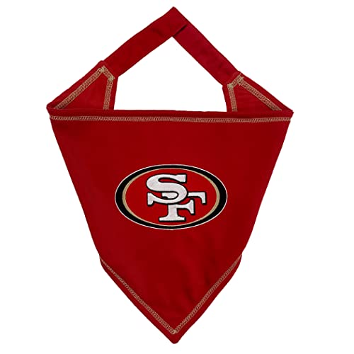NFL San Francisco 49ers Pet Bandana - Large/X-Large Tie Scarf