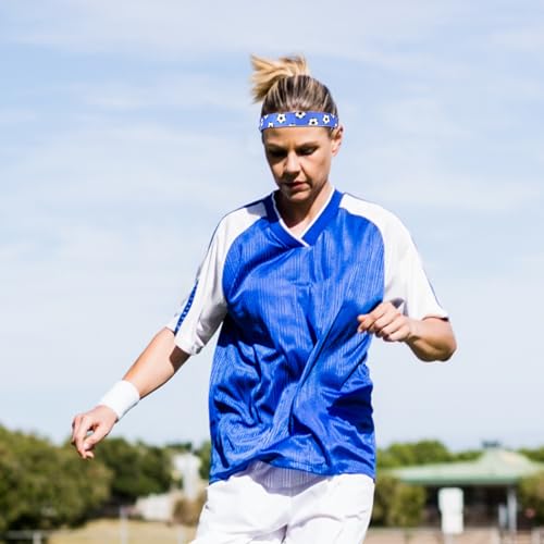 Adjustable Non-Slip Soccer Headbands - 5 Colors Set