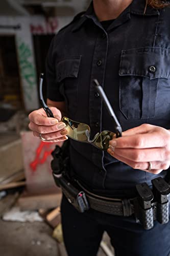 Interchangeable Shooting Glasses with Impact Resistance & Anti-Fog Lenses - Black