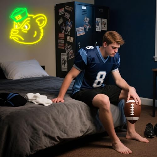 University Basketball Neon Sign - Dimmable LED Wall Decor