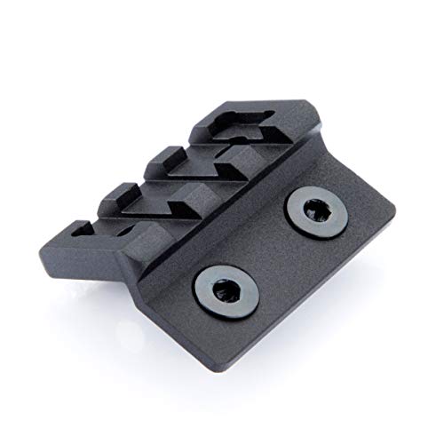 Offset Picatinny Rail Mount for M-LOK - Lightweight Black