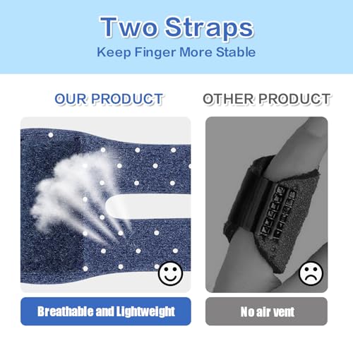 Trigger Thumb Splints - Breathable Finger Splint, Blue - 4 Pcs