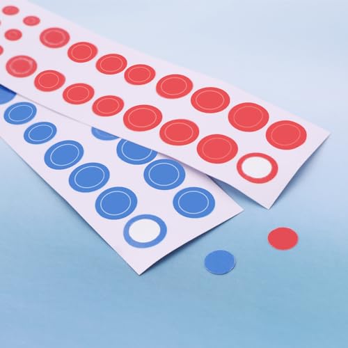 Pack of 3 Faucet Sticker Round Diameter 1cm/8mm/3mm Triangular 5x32mm Suitable for Faucets Home Bathroom Kitchen Hotel Self Stick Hot/Cold Water Label Red and Blue