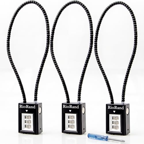 15-Inch Keyless Combination Gun Cable Lock with Reset Screwdriver - Onyx