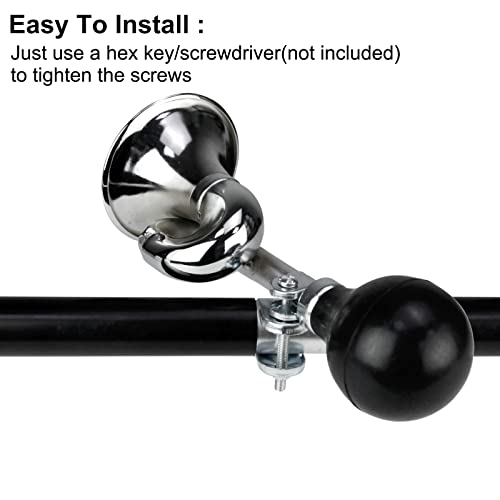 Retro Bike Horn - Loud Squeeze Horn for Kids & Adults - Black