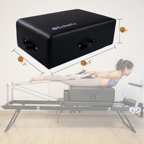 Premium Pilates Reformer Sitting Box with Yoga Mat Bundle