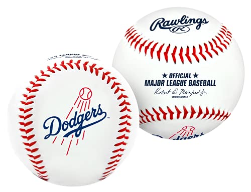 Los Angeles Dodgers MLB Baseball with Team Logo - Official Size