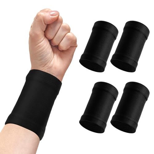 Wrist Compression Sleeves - 2 Pairs Carpal Tunnel Support