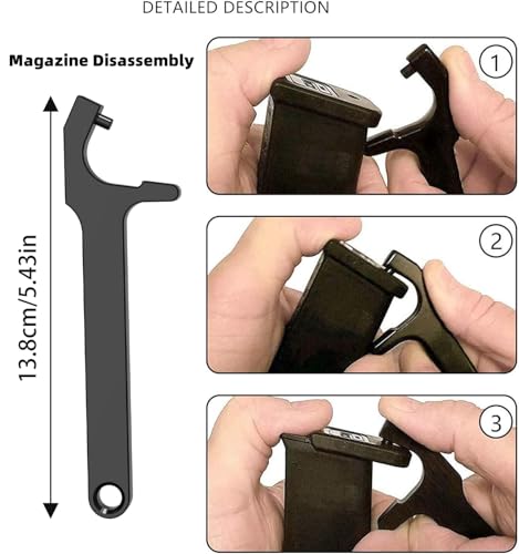 Glock Tool Kit - Front Sight Removal & Magazine Disassembly Tools - Black Gen2