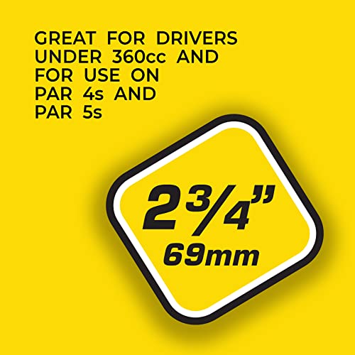 Step Golf Tees - 2-3/4 Inch - 50 Count Wood Tees for Consistent Height