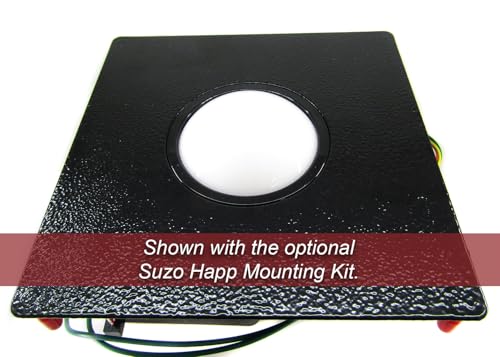 3" White High Lip Arcade Trackball Assembly